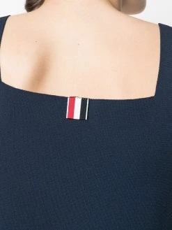Thom Browne stripe-edge sleeveless top