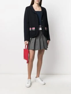 Thom Browne stripe-edge sleeveless top