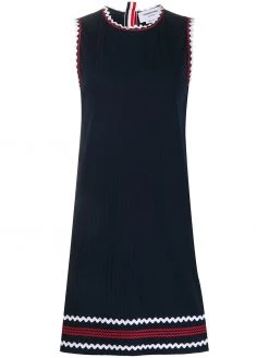 Thom Browne zigzag-trim shift dress