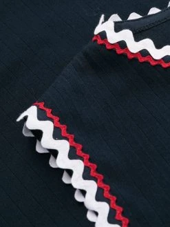 Wholesale ⌛ Thom Browne Zigzag trim shift😀 dress day dresses of women 🧨 12 Thom Browne zigzag-trim shift dress