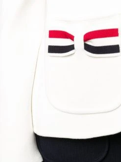 Thom Browne striped bow pocket blazer