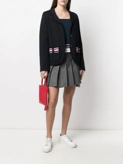 Thom Browne RWB-bow single-breasted jacket