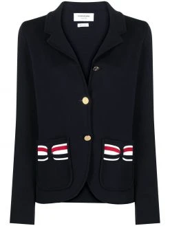 Thom Browne RWB-bow single-breasted jacket