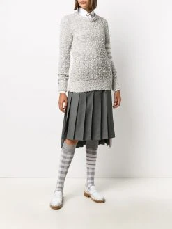 Thom Browne open tuck stitch 4-Bar jumper