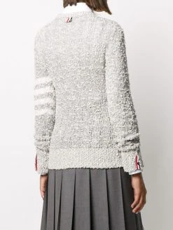Thom Browne open tuck stitch 4-Bar jumper