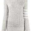 Thom Browne open tuck stitch 4-Bar jumper