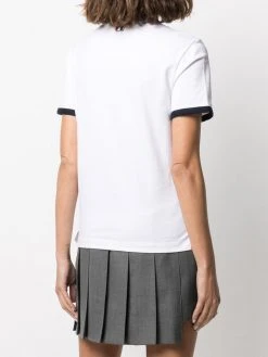 Top 10 β¨ Thom Browne Asymmetric hem short sleeve T shirt knits of women π₯° 8 Thom Browne asymmetric hem short-sleeve T-shirt