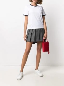 Thom Browne asymmetric hem short-sleeve T-shirt