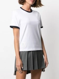 Top 10 β¨ Thom Browne Asymmetric hem short sleeve T shirt knits of women π₯° 7 Thom Browne asymmetric hem short-sleeve T-shirt