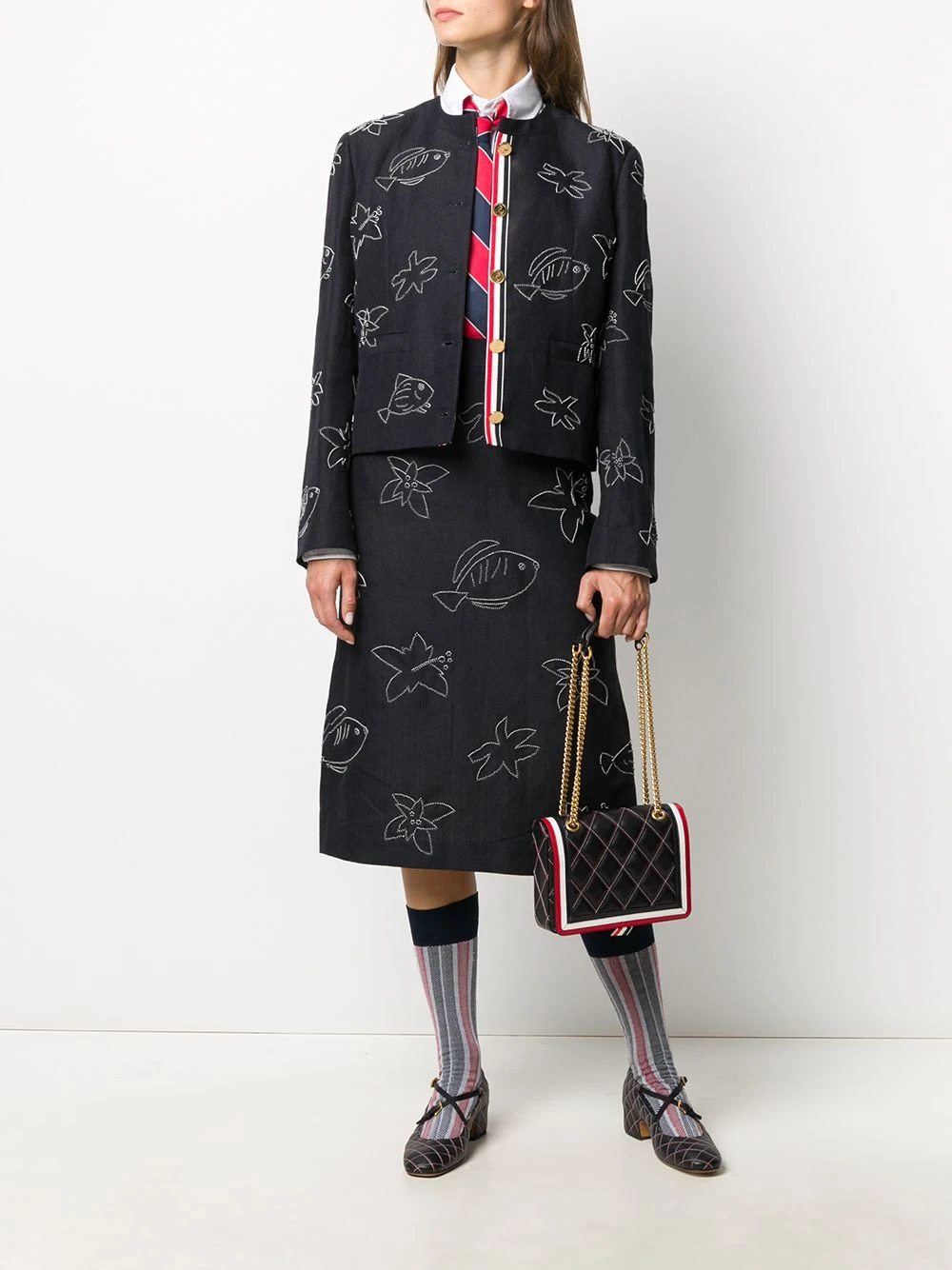 New ⌛ Thom Browne Quilted shoulder bag shoulder bags of women ⌛ 2 Thom Browne quilted shoulder bag