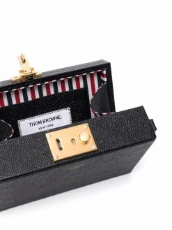 Thom Browne front logo crossbody bag