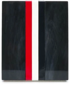 Thom Browne enamel stripe pen holder