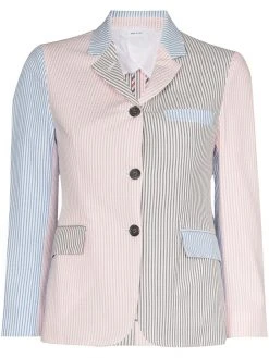 Thom Browne multi-panel striped blazer