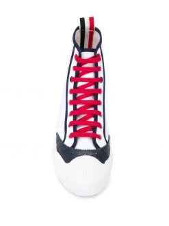 Thom Browne logo patch brogue sneakers