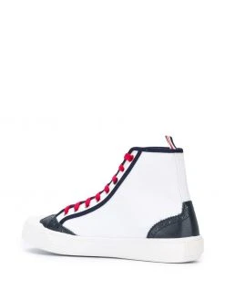 Thom Browne logo patch brogue sneakers