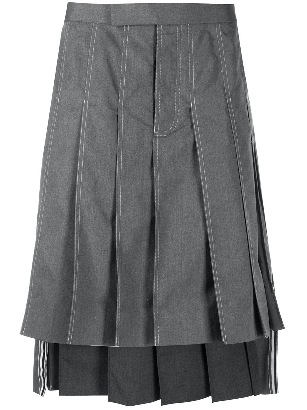 Best reviews of π Thom Browne Knee length pleated skirt bermuda shorts of men β¨ 1 Thom Browne knee-length pleated skirt