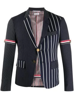 Thom Browne vertical-stripe sports blazer