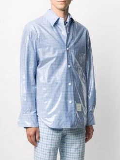 Thom Browne checked shirt jacket