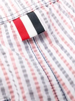 Thom Browne RWB seersucker swim shorts