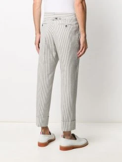 Best deal ⭐ Thom Browne Striped tailored trousers tailored pants of men ❤️ 10 Thom Browne striped tailored trousers