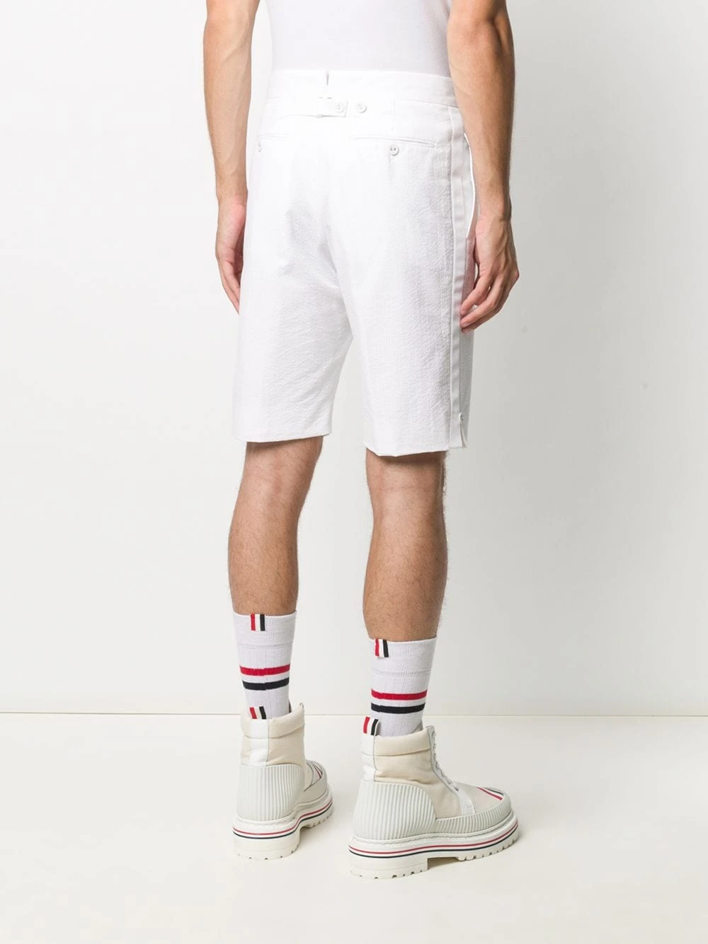 Hot Sale π Thom Browne Cotton backstrap shorts tailored shorts of men β 4 Thom Browne cotton backstrap shorts