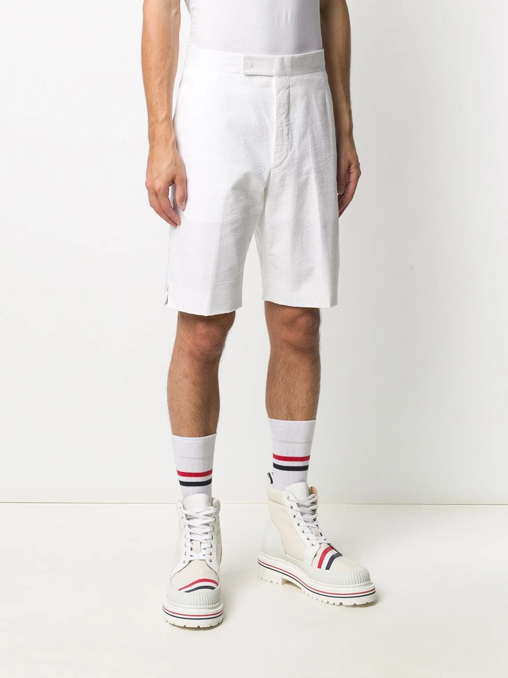 Hot Sale π Thom Browne Cotton backstrap shorts tailored shorts of men β 3 Thom Browne cotton backstrap shorts