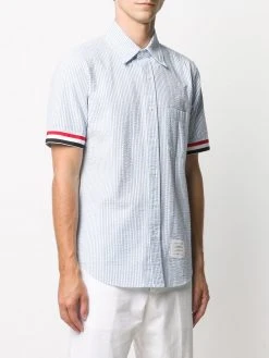 Thom Browne striped short sleeve shirt