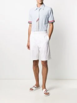 Thom Browne striped short sleeve shirt