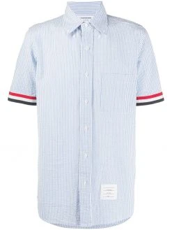 Thom Browne striped short sleeve shirt