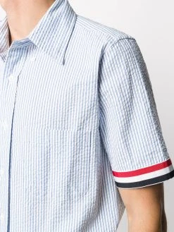 Thom Browne striped short sleeve shirt