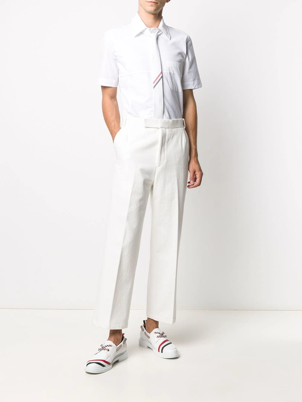 Budget π― Thom Browne Logo patch short sleeve shirt shirts of men π₯ 2 Thom Browne logo-patch short-sleeve shirt