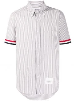 Thom Browne Seersucker stripe button-down shirt