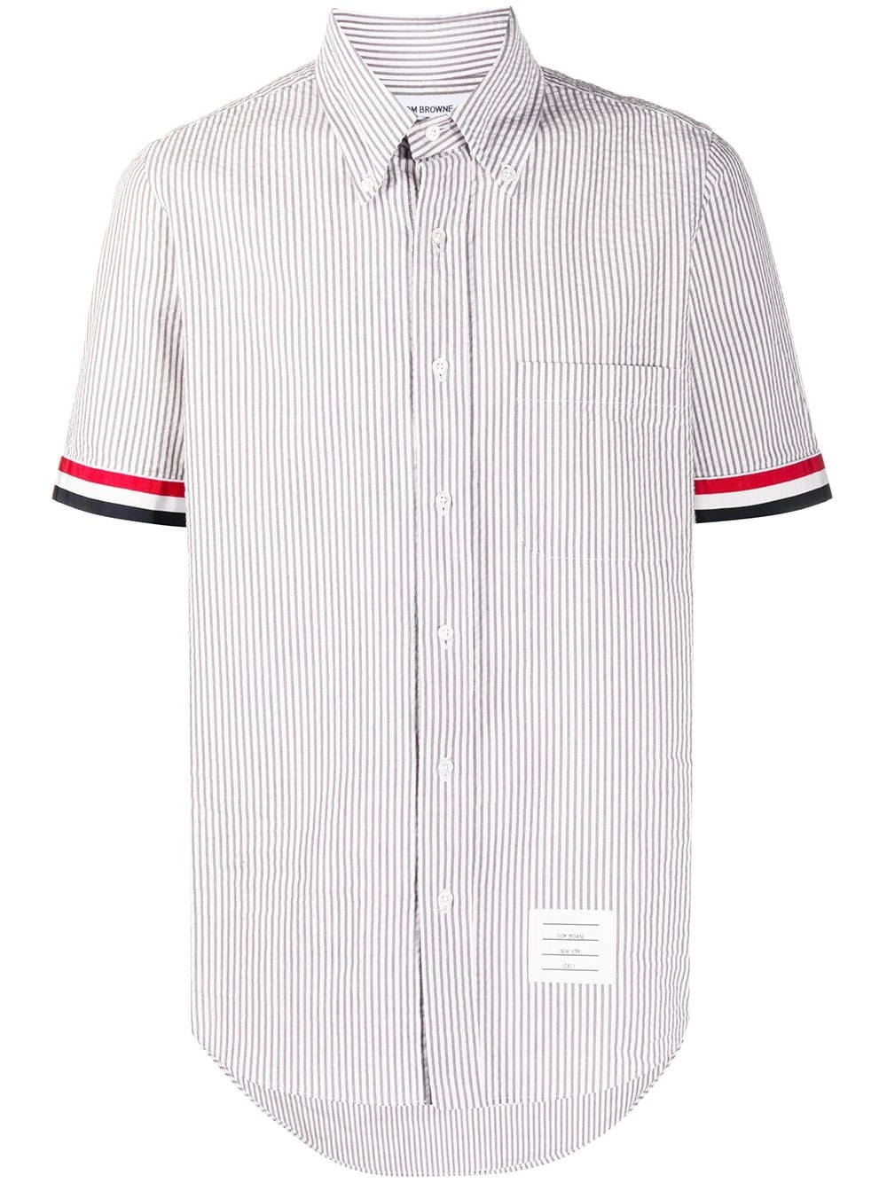 Cheap ✔️ Thom Browne Seersucker stripe button down shirt shirts of men ⭐ 1 Thom Browne Seersucker stripe button-down shirt