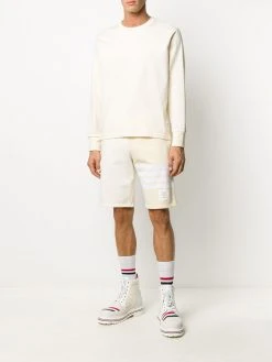 Thom Browne 4-Bar stripe tonal track shorts