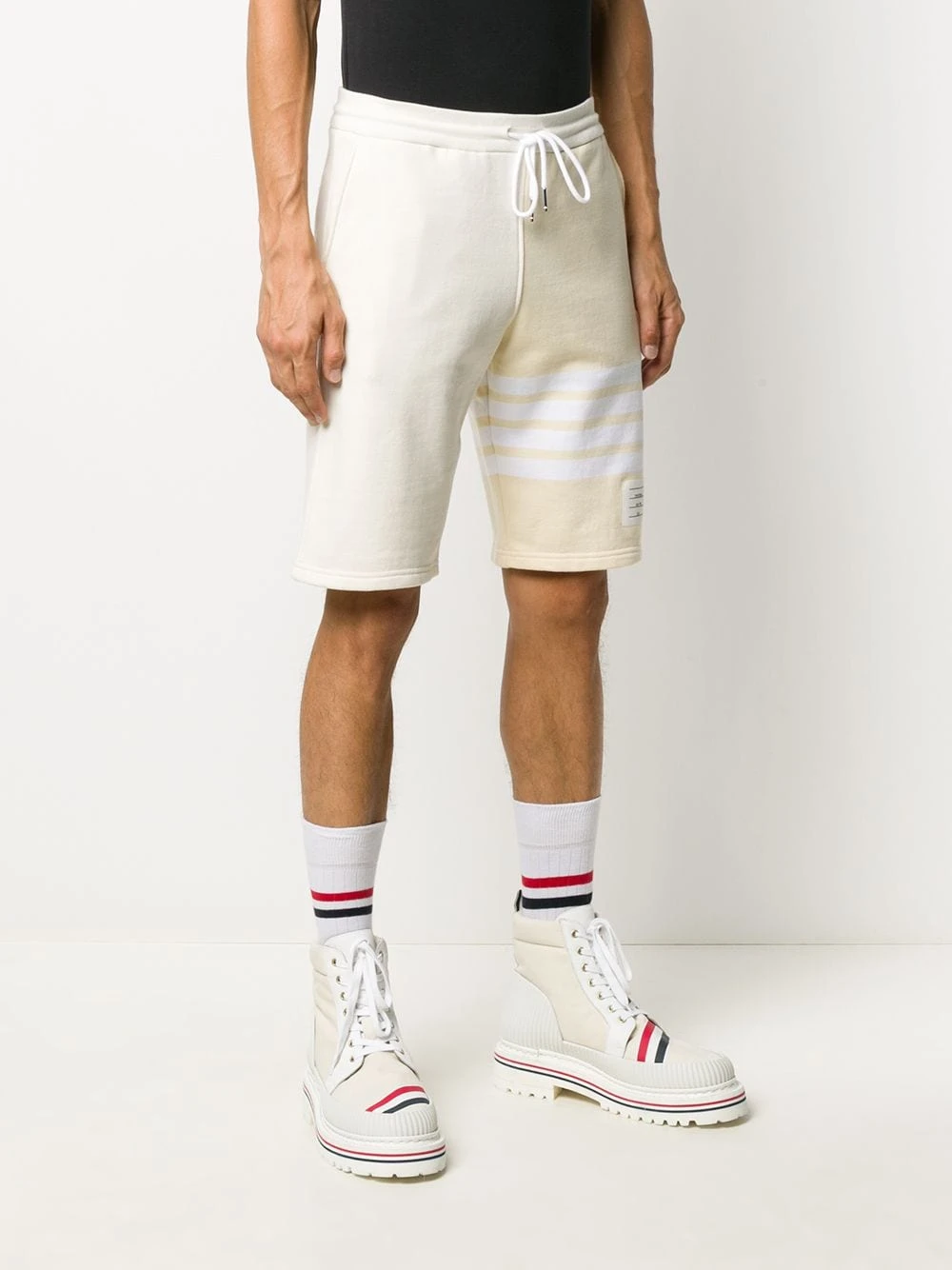Best Pirce π Thom Browne 4 Bar stripe tonal track shorts track & running shorts of men π 3 Thom Browne 4-Bar stripe tonal track shorts