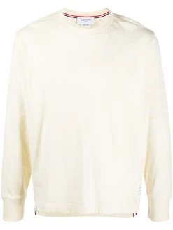 Thom Browne logo-patch long-sleeve T-shirt