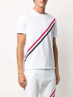 Thom Browne RWB-stripe short-sleeve T-shirt