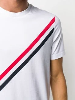 Thom Browne RWB-stripe short-sleeve T-shirt