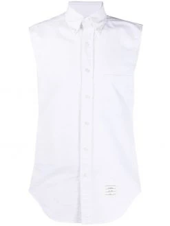 Thom Browne sleeveless button-down shirt