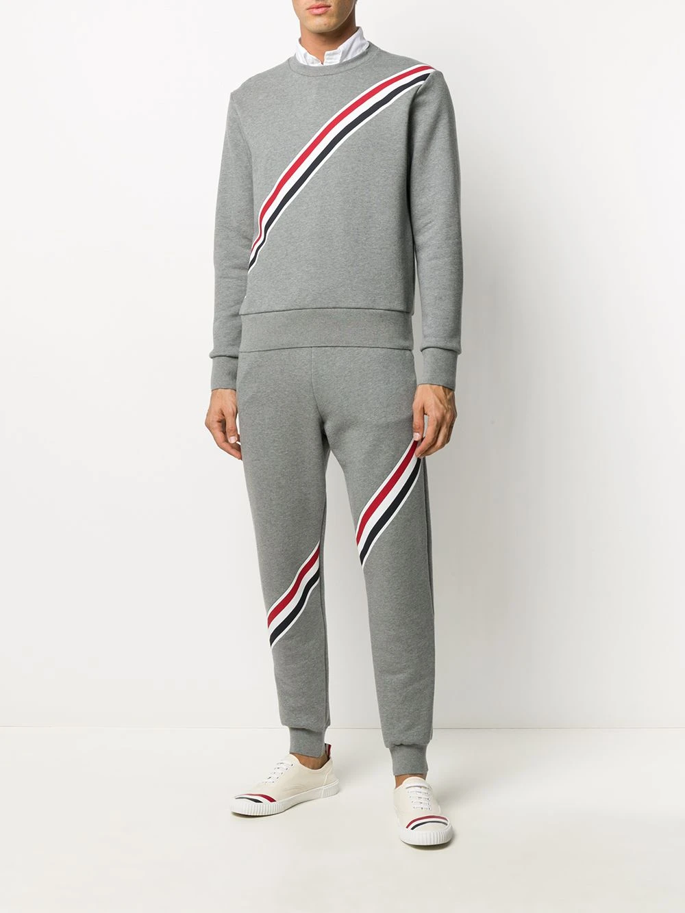Cheapest ✔️ Thom Browne RWB stripe sweatshirt sweatshirts of men ✨ 2 Thom Browne RWB-stripe sweatshirt