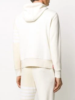 Thom Browne tonal 4-Bar hoodie