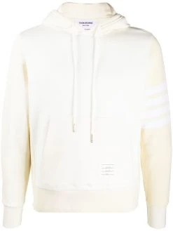 Thom Browne tonal 4-Bar hoodie