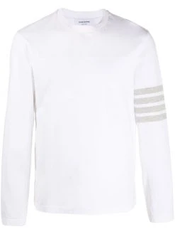 Thom Browne 4-Bar stripe long-sleeve T-shirt