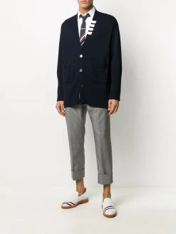 Thom Browne 4-Bar stripe oversize cardigan