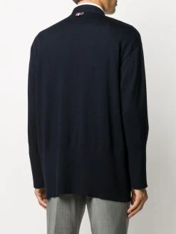 Thom Browne 4-Bar stripe oversize cardigan