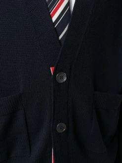 Thom Browne 4-Bar stripe oversize cardigan