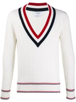 Thom Browne V-neck knit jumper