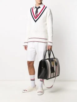 Cheap π Thom Browne V neck knit jumper knitted sweaters of men 𧨠6 Thom Browne V-neck knit jumper