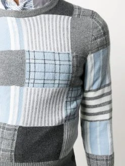 Thom Browne patchwork knit jumper