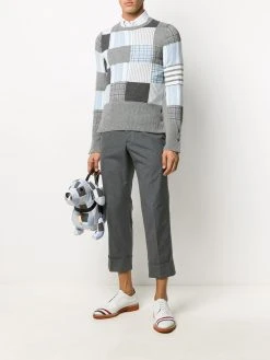 Thom Browne patchwork knit jumper